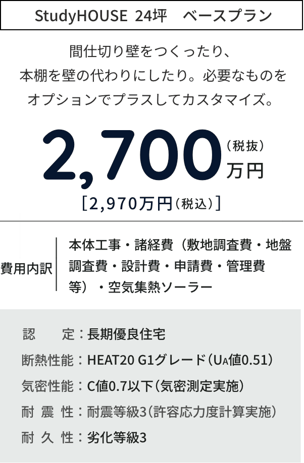 StudyHOUSE  24坪　ベースプラン